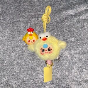 Baby Three Chicken Lanyard + Figure